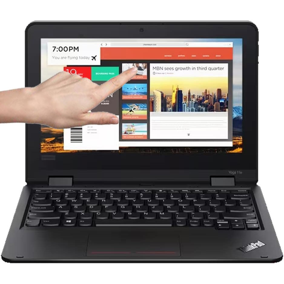 Notebook Convertible Lenovo Quadcore 2.6GHz, 4GB, 128GB SSD, 11.6" Touch, Español