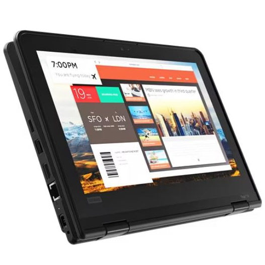 Notebook Convertible Lenovo Quadcore 2.6GHz, 4GB, 128GB SSD, 11.6" Touch, Español