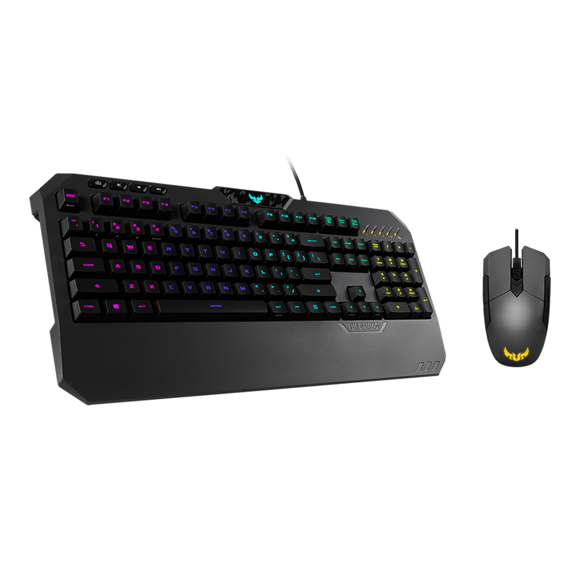 Combo Gaming Asus Tuf M5 K5 Usb Rgb 6200dpi Membrana