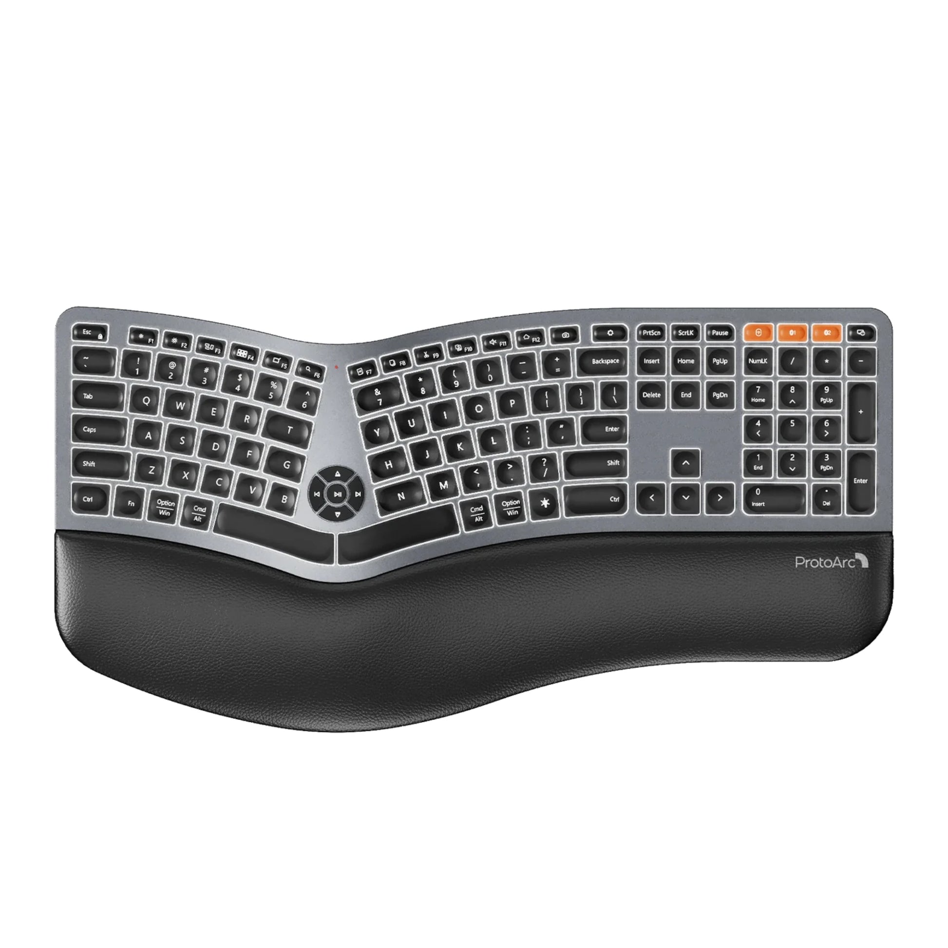 Teclado Ergonómico Bluetooth ProtoArc Ek01 Plus Retroiluminado