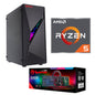 PC Gamer Marvo Ryzen 5 5600 16gb 128gb ssd+256gb hdd luces