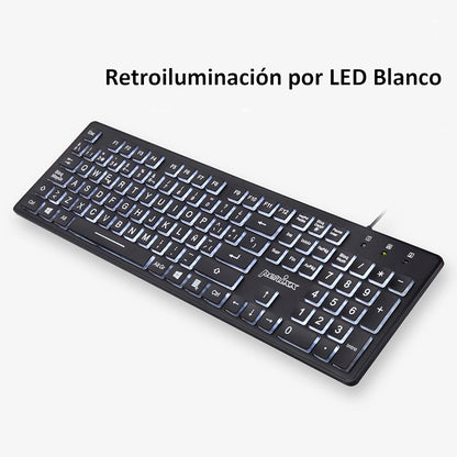 Teclado Usb Perixx 317 Retroiluminado