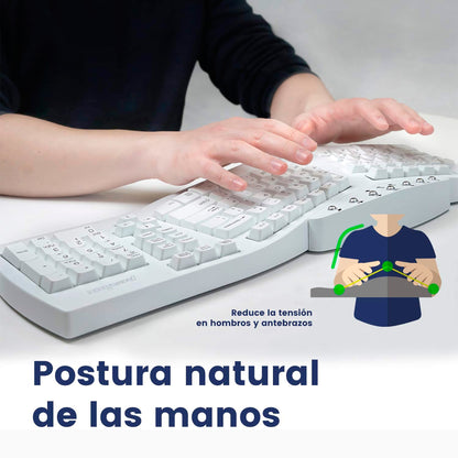 Teclado Ergonómico Usb Perixx 512 Multimedia