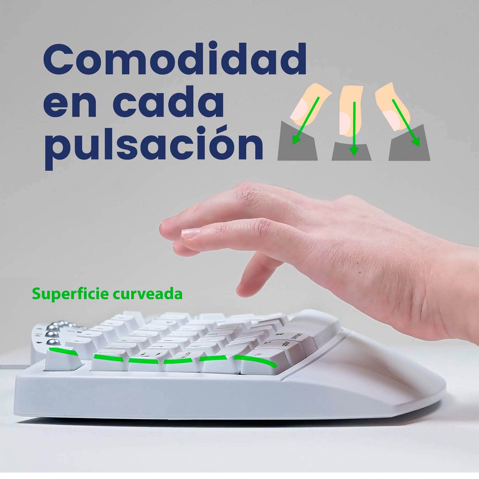 Teclado Ergonómico Usb Perixx 512 Multimedia