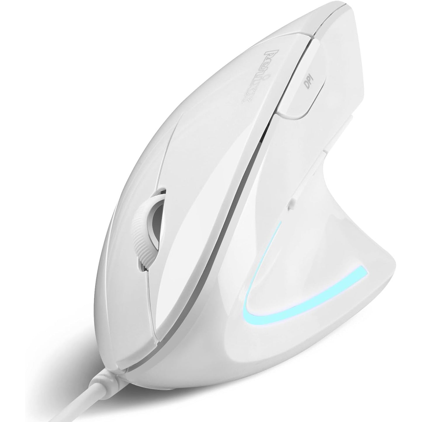 Mouse Diestro Ergonómico Usb Perixx 513 Blanco