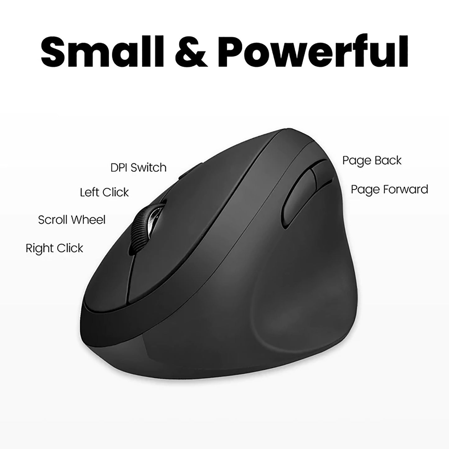 Mini Mouse Diestro Ergonómico Inalámbrico Perixx 719