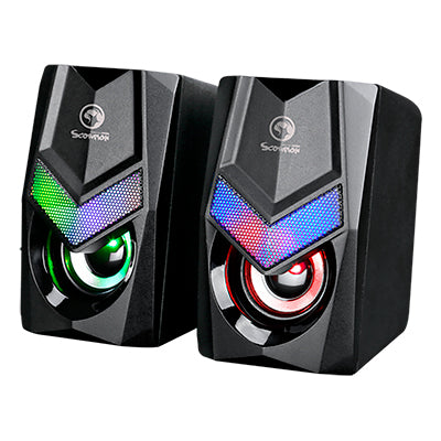 Parlantes Gaming Usb Pc Marvo Sg-118 Led 6w