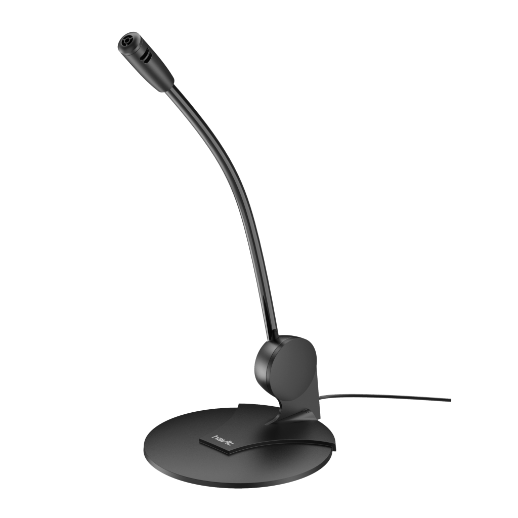 MICROFONO HAVIT DE PIE NEGRO